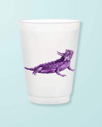Purple Horned Frog Cups (Set of 6)