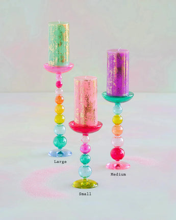 Rainbow Finial Pillar Candle Holder (Sold Separately)