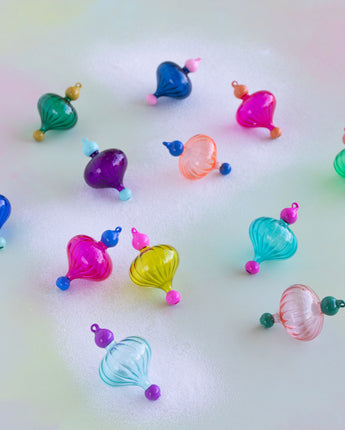 4.75" Bi-color Glass Finial (Sold Separately)