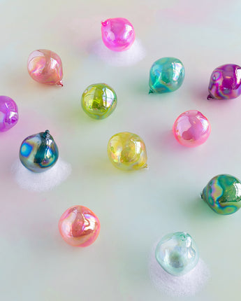 5" Rainbow Iridescent Organic Ball Ornament (Sold Separately)