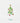 10" Green Glass Tree with Ornaments