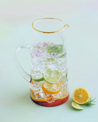 10" Colorful Bottom Cocktail Pitcher