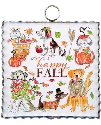 7" Fall Puppy Charm