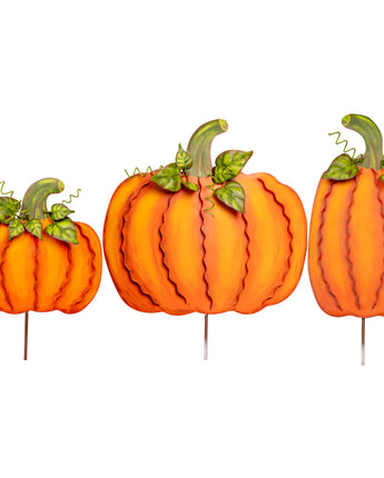 Medium Ribbon Pumpkins (Sold Separately)