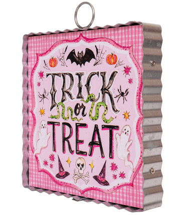 7" Pink Trick or Treat Charm