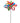 22" Bright Multicolor Loop Flower Stem