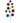 26" Multicolor Metallic Ball Spray