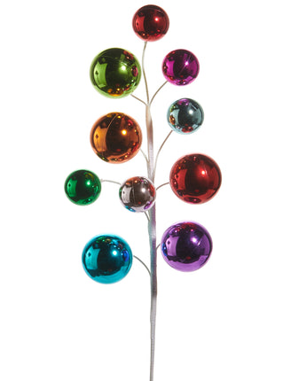 26" Multicolor Metallic Ball Spray