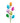 28" Multicolor Light Bulb Spray