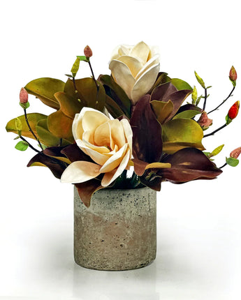 20" Fall Magnolia in Brooks Pot