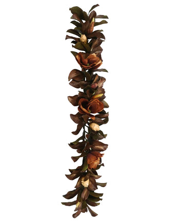 5' Fall Magnolia Garland