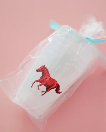 Red Mustang Frosted Cups