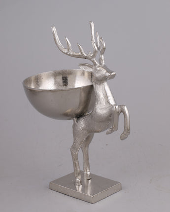 18" Leaping Stag Bowl