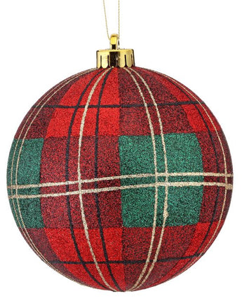 140mm Glitter Plaid Ball