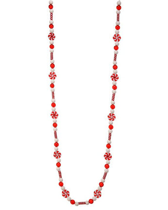 72" Acrylic Mixed Peppermint Garland