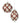 4.5" Glass Plaid Ornament (Sold Separately)