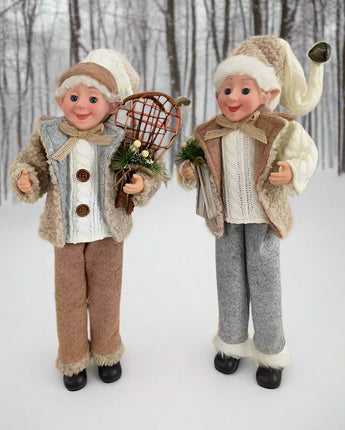 18" Fabric Chalet Pixie (Sold Separately)
