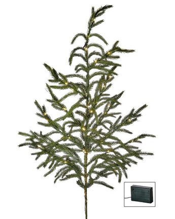 38" Lighted Natural Touch Norfolk Pine Spray