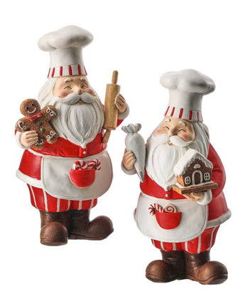 10" Resin Baker Santa (Sold Separately)