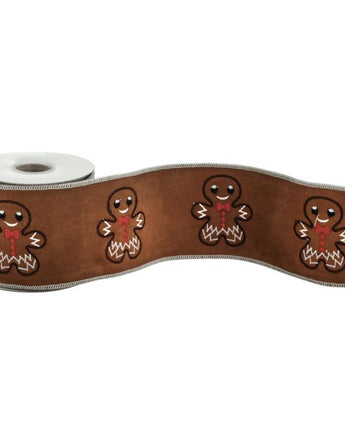 4" Gingerbread Suede Ribbon