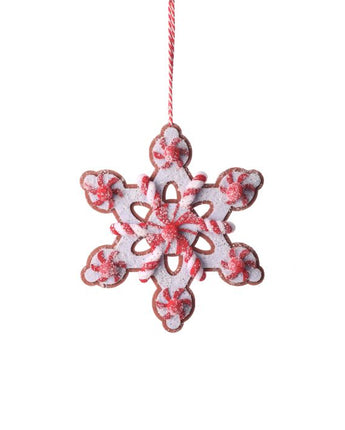 Felt Sugar & Spice Snowflake (Sold Separately)