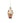 5" Glass Baking Santa Ornament
