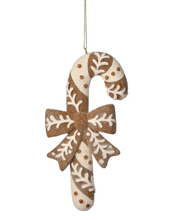 6" Resin Candy Cane Ornament