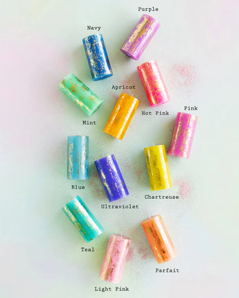 6" Rainbow Pillar Candle (Sold Separately)