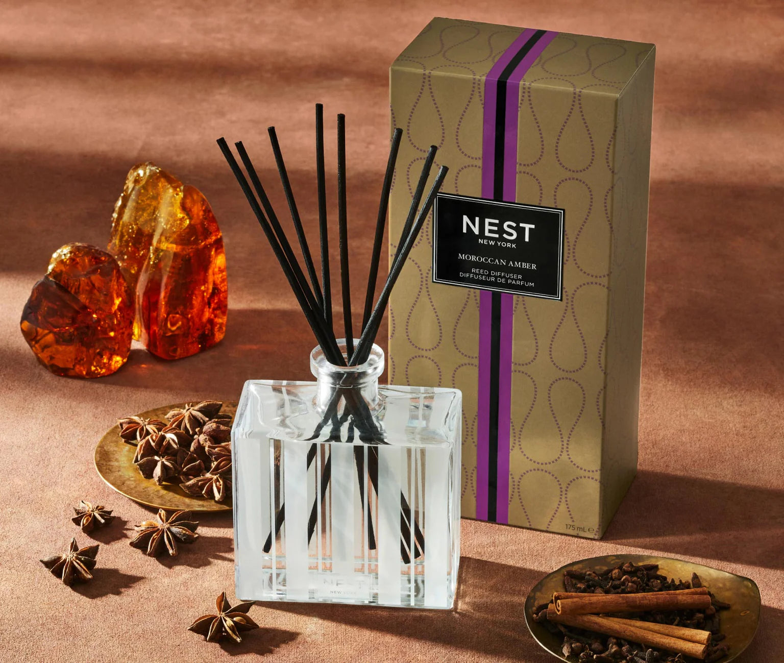 Amber Sunrise Reed Diffuser Moroccan Amber Reed Diffuser – Holidays in Bloom