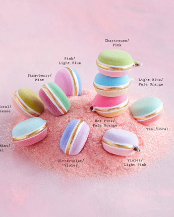 3" Half & Half Rainbow Macaron Ornaments (Sold Separately)