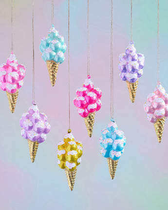 6" Ice Cream Cone Ornament (Sold Separately)