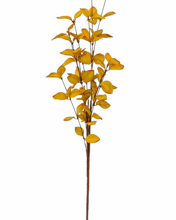 34" Yellow Eucalyptus Spray