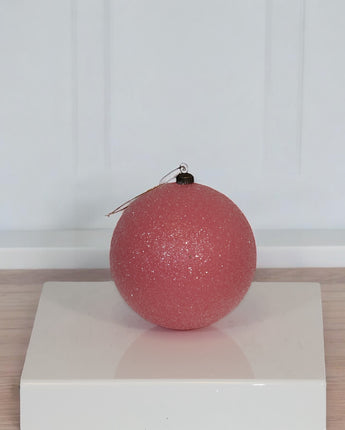 5" Enamel Glitter Ball Ornament (Sold Separately)