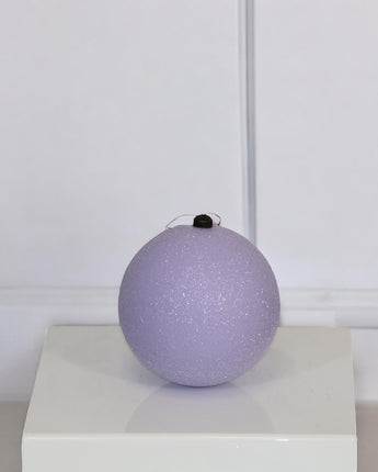 5" Enamel Glitter Ball Ornament (Sold Separately)