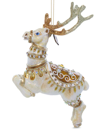 Blitzen Glass Ornament