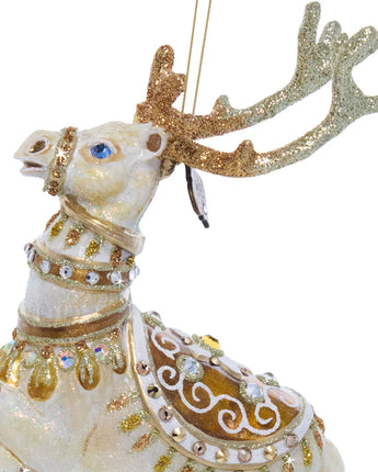 Blitzen Glass Ornament