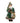 6.5" Emerald Woodland Santa Ornament