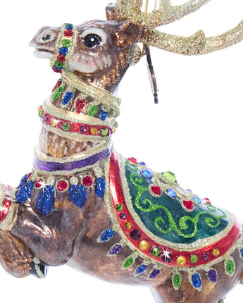 Dasher Glass Ornament