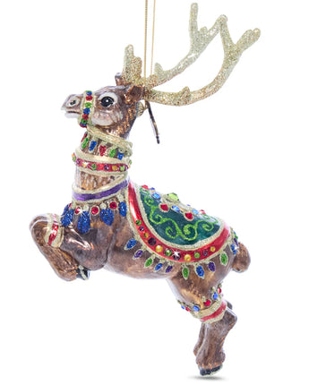 Dasher Glass Ornament