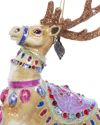 Prancer Glass Ornament
