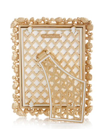 Leslie Bejeweled Frame-White Opal