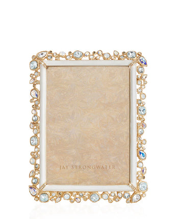 Leslie Bejeweled Frame-White Opal