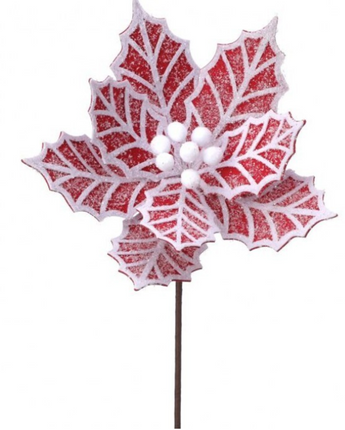 24" Gingerbread Poinsettia