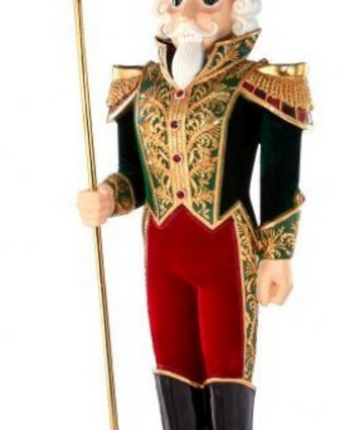 74" Resin Royal Jeweled Nutcracker with Plume (In-Store Pickup Only)
