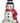 6" Glass Holiday Sweets Snowman Ornament