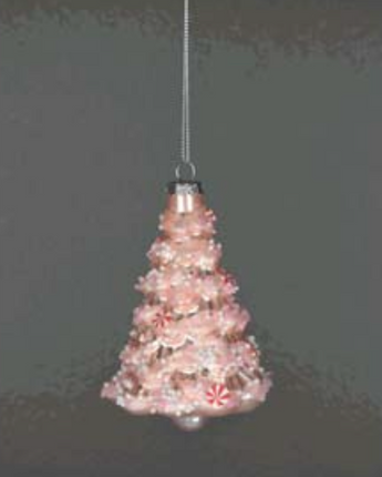 5" Glass Tree Ornament