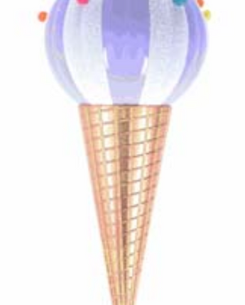 26" Ice Cream Cone Ornament