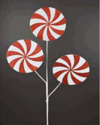 26.5" Peppermint Candy Spray