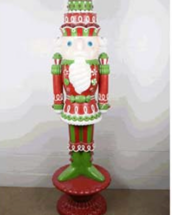 Resin Candy Nutcracker 74.5" (In-Store Pickup Only)