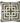 20" Square Gray Acrylic Pillow with White Interlocking Squares